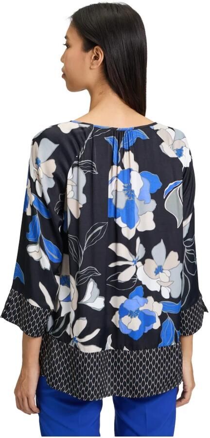 Betty Barclay Gestippelde slipblouse met gerimpelde V-hals Multicolor Dames - Foto 2