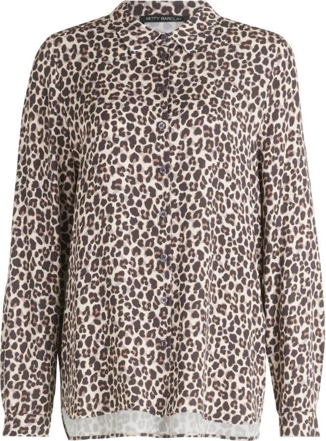 Betty Barclay Regular fit overhemdblouse van viscose met labeldetail - Foto 4