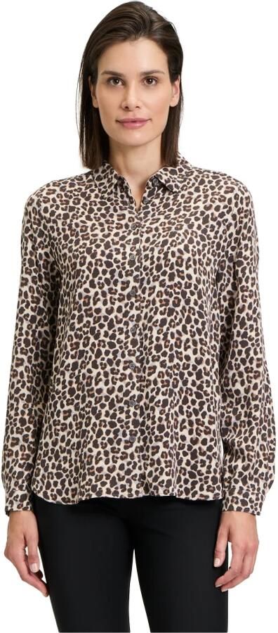 Betty Barclay Regular fit overhemdblouse van viscose met labeldetail