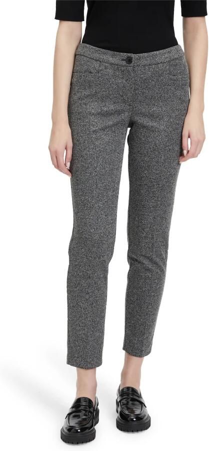 Betty Barclay Getailleerde broek met vouw Gray Dames