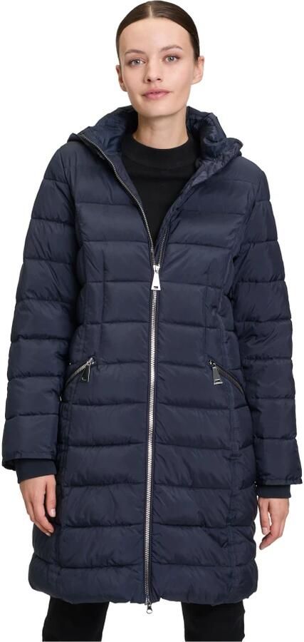 Betty Barclay Gewatteerde Jas met Capuchon Blue Dames