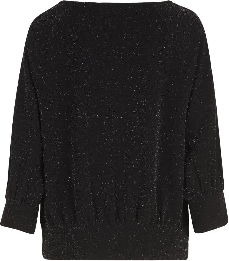 Betty Barclay Glitter Oversized Shirt met Cut-Outs Black Dames