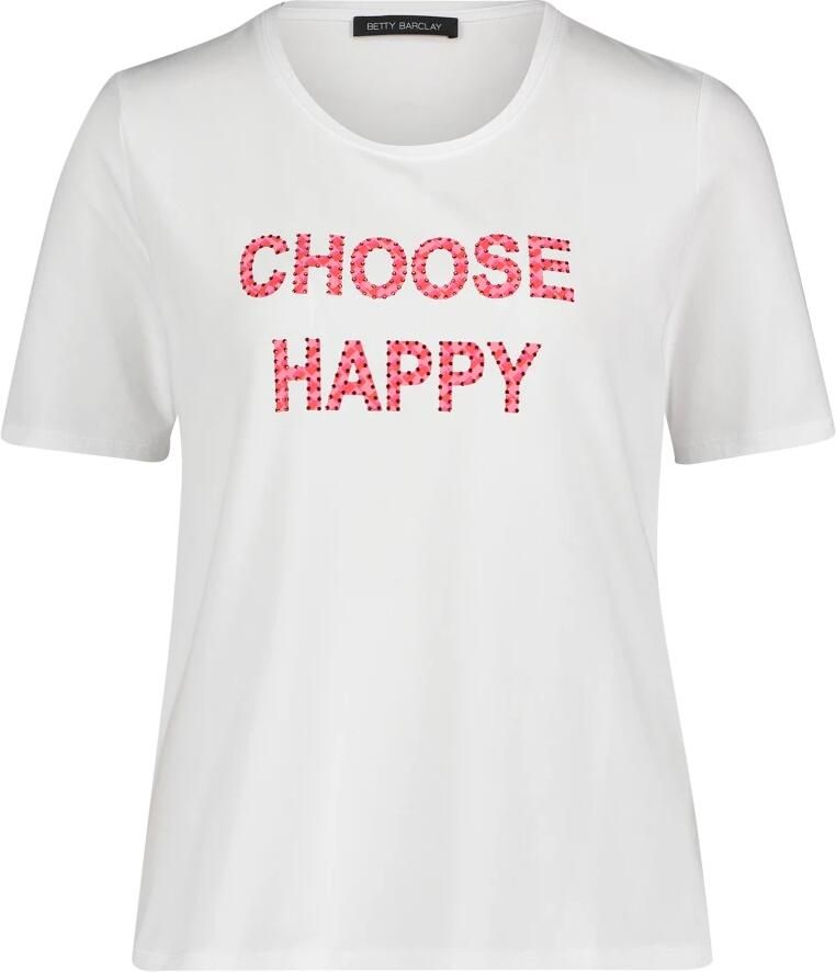 Betty Barclay Glitterend Basic T-shirt met halve mouwen White Dames - Foto 5