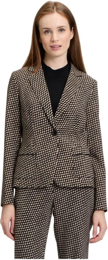 Betty Barclay Grafische Blazer met Elegante Reverskraag Brown Dames - Foto 2