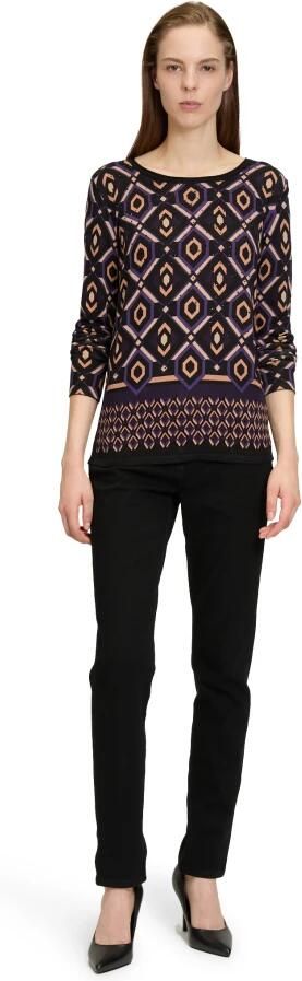 Betty Barclay Grafische Print Fijngebreide Trui Multicolor Dames - Foto 4