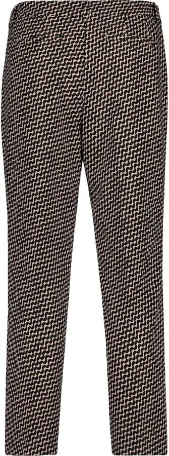 Betty Barclay Grafische Print Relaxed Fit Businessbroek Black Dames - Foto 5