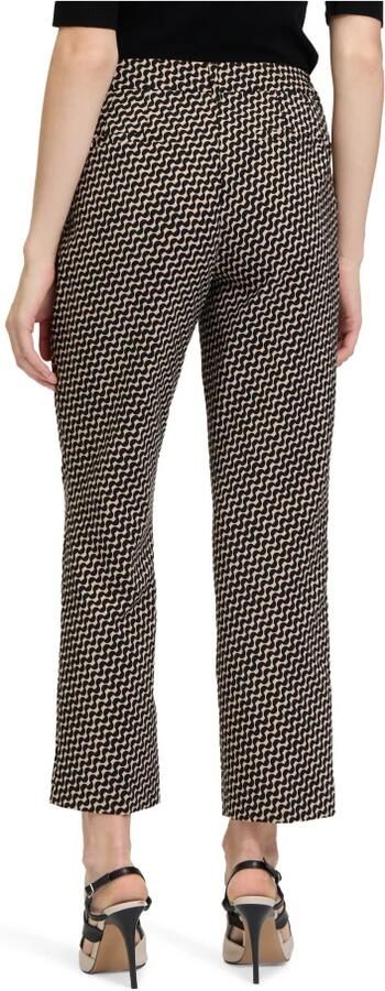 Betty Barclay Grafische Print Relaxed Fit Businessbroek Black Dames - Foto 4