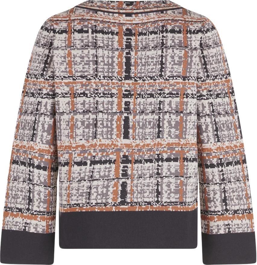 Betty Barclay Jacquard Gebreide Trui met Hotfix-details Gray Dames - Foto 4