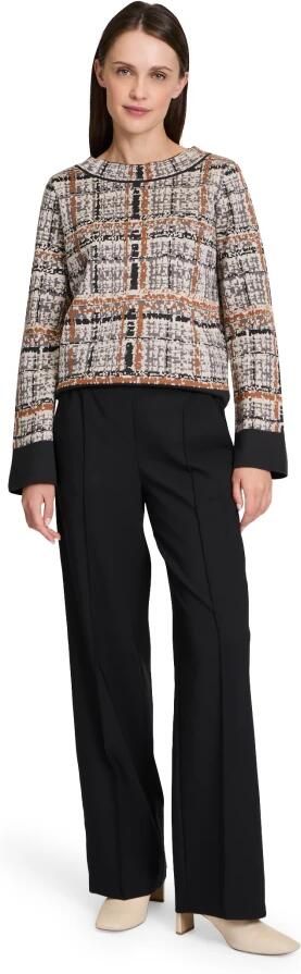 Betty Barclay Jacquard Gebreide Trui met Hotfix-details Gray Dames - Foto 3