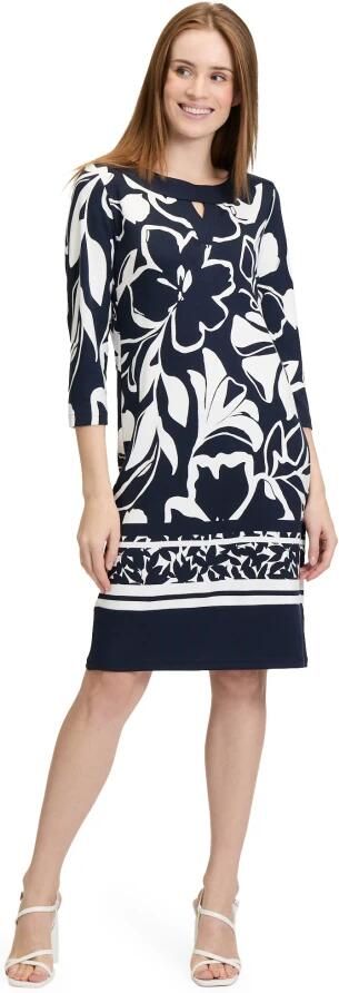 Betty Barclay Jerseyjurk met 3 4 mouwen Blue Dames - Foto 3