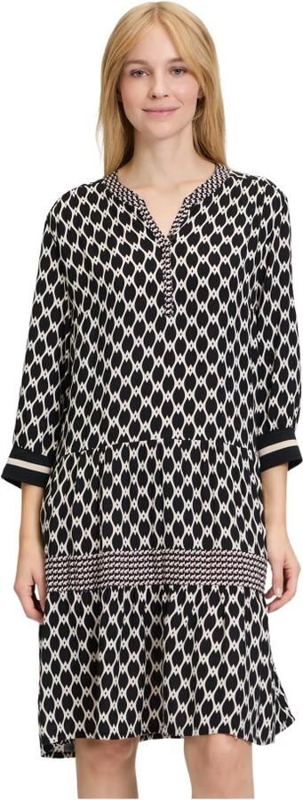 Betty Barclay Knielange jurk met tuniekkraag