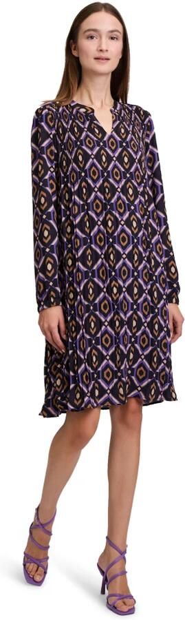 Betty Barclay Jurk met Lange Mouwen en Plooien Purple Dames - Foto 3