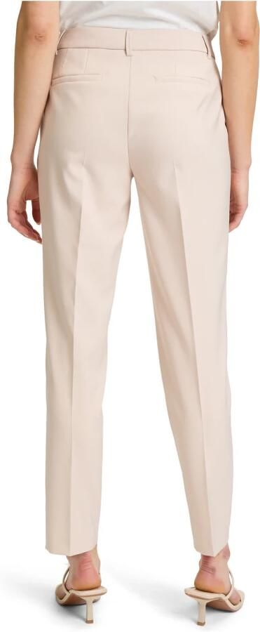 Betty Barclay Klassieke zakelijke broek met plooi Beige Dames