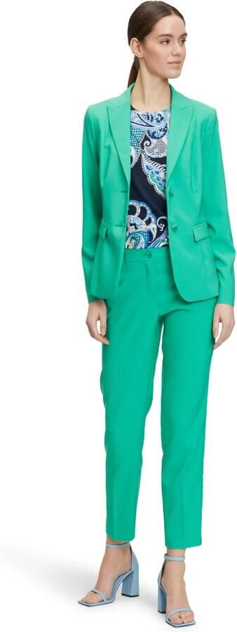 Betty Barclay Klassieke zakelijke broek met vouw Green Dames - Foto 3