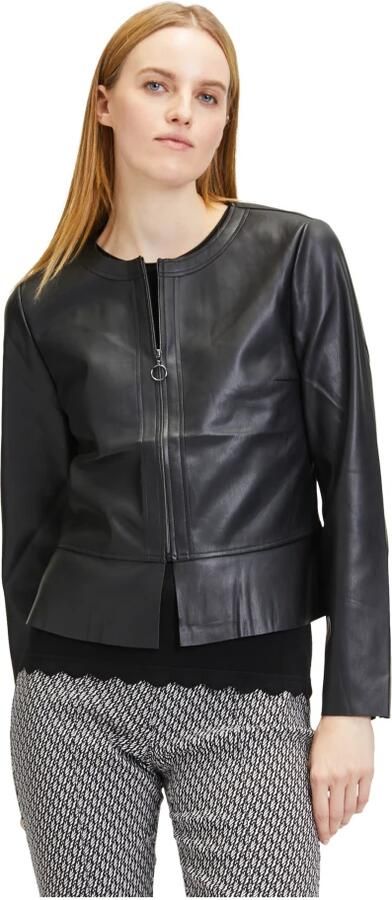 Betty Barclay Aansluitende Imitatieleren Blazer Black Dames - Foto 2