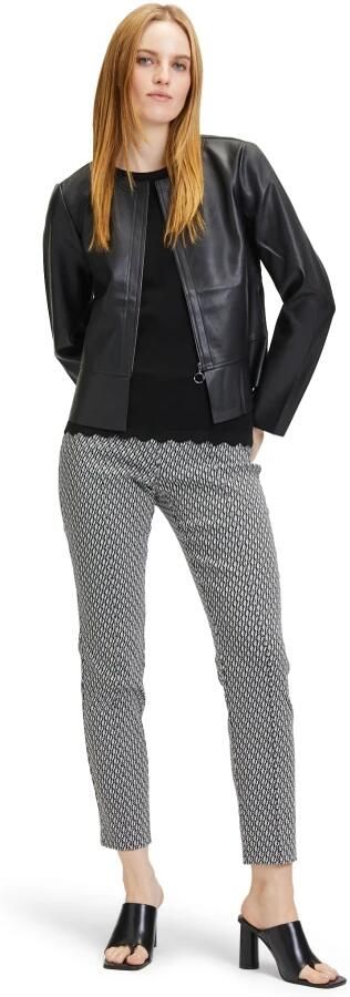 Betty Barclay Aansluitende Imitatieleren Blazer Black Dames - Foto 3