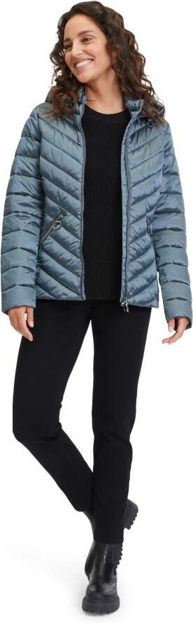 Betty Barclay Lichtgewicht gewatteerde jas met afneembare capuchon Blue Dames - Foto 3