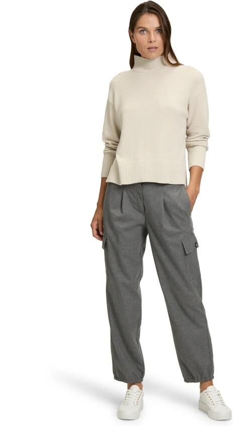 Betty Barclay Lurex Gebreide Trui Stijlvol Comfort Beige Dames