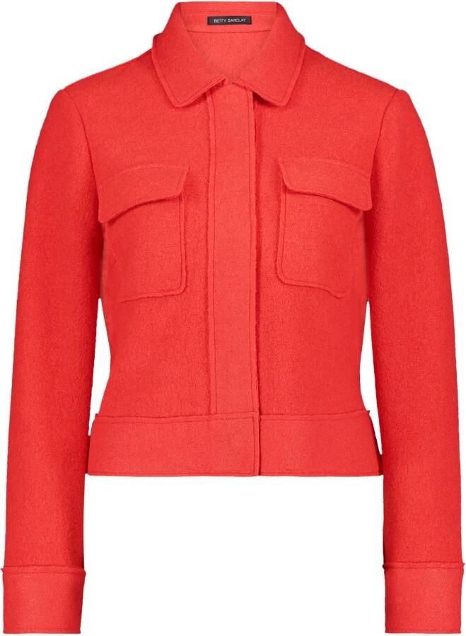 Betty Barclay Moderne blazerjas met opgestikte zakken Red Dames