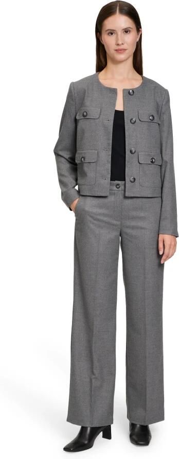 Betty Barclay Wide leg stoffen broek met persplooien - Foto 3