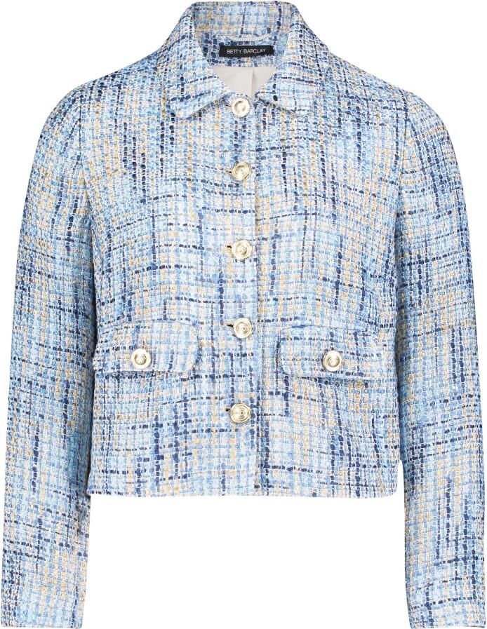 Betty Barclay Multicolor Overhemdkraag Blazer Jas Blue Dames - Foto 3