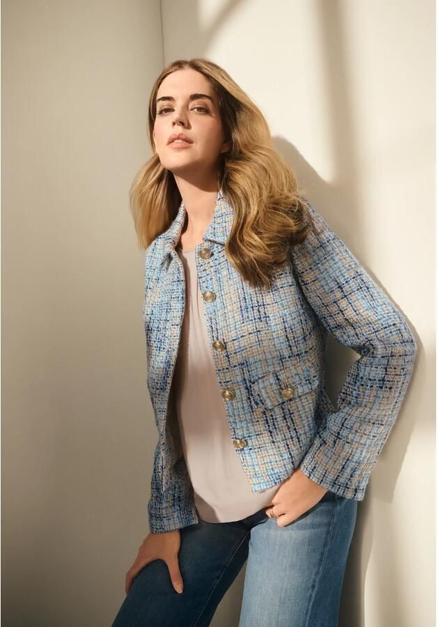 Betty Barclay Multicolor Overhemdkraag Blazer Jas Blue Dames - Foto 2