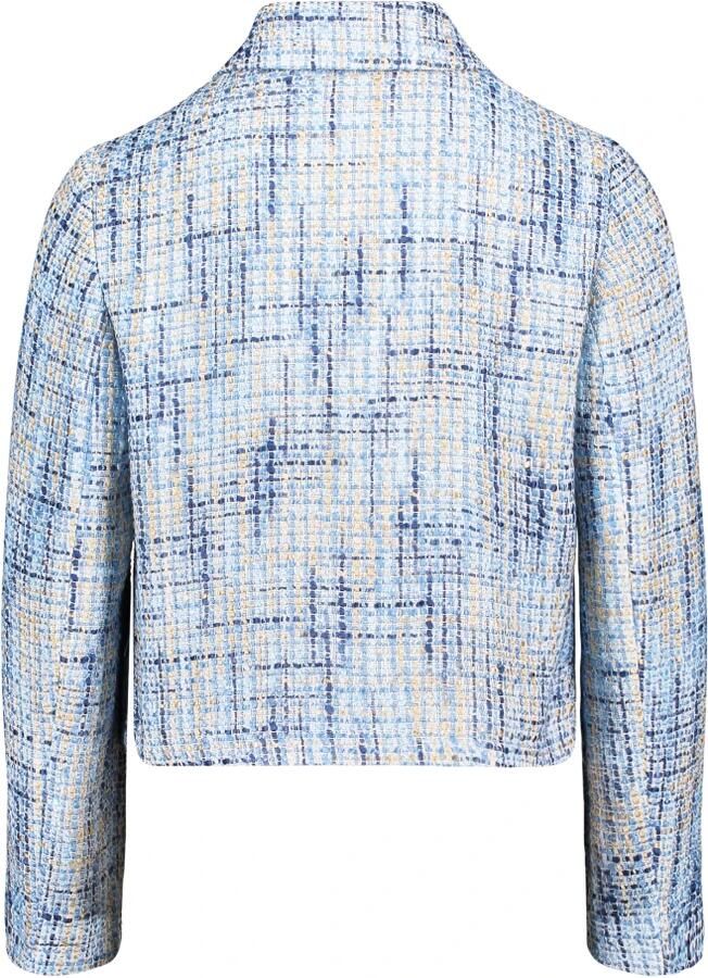 Betty Barclay Multicolor Overhemdkraag Blazer Jas Blue Dames