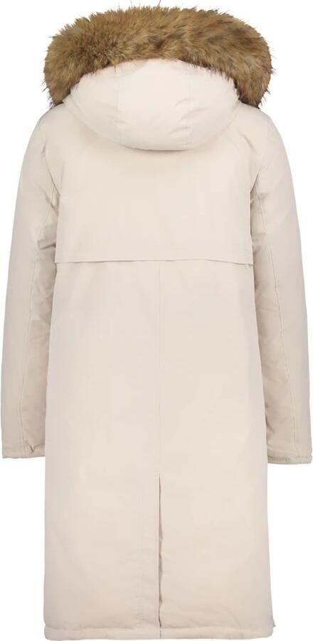 Betty Barclay Gewatteerde lange jas met imitatiefelbeet