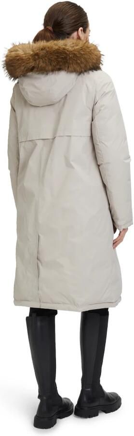 Betty Barclay Gewatteerde lange jas met imitatiefelbeet - Foto 3