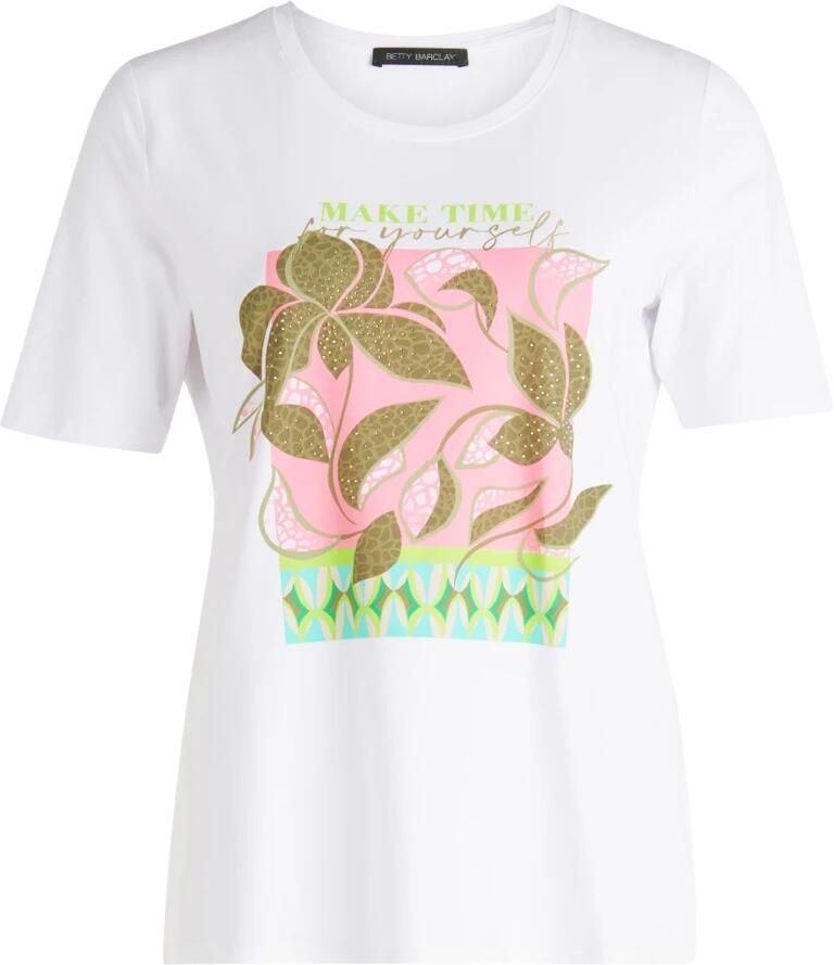 Betty Barclay Plaatsing Basic Shirt met Glitterstenen White Dames - Foto 5