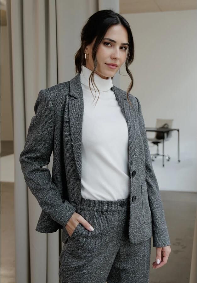 Betty Barclay Stijlvolle Blazer met Lange Mouwen Black Dames