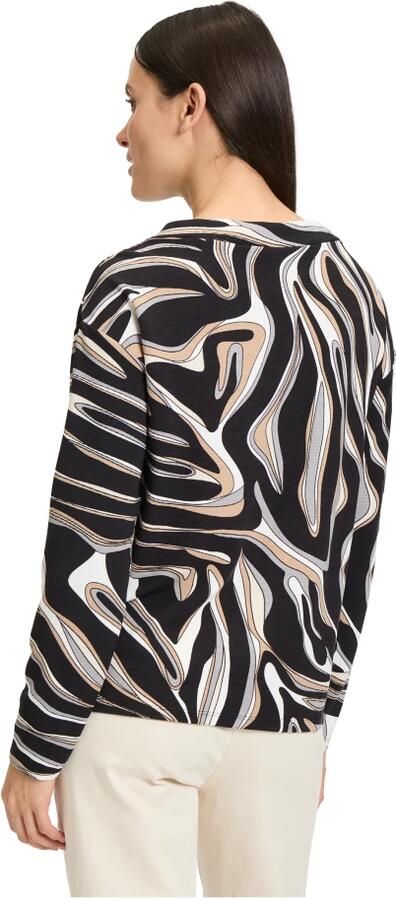 Betty Barclay Shirt met lange mouwen van viscosemix met ronde hals - Foto 2