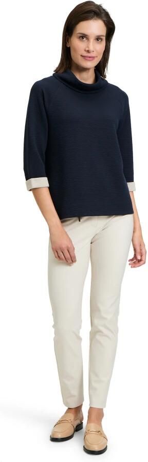 Betty Barclay Trendy Turtleneck Sweatshirt met Glitter Blue Dames - Foto 3