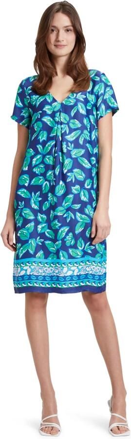 Betty Barclay Knielange jurk van viscose met een all-over motiefprint - Foto 3