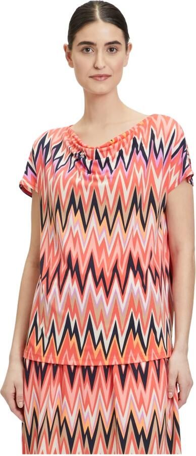 Betty Barclay Watervalprintshirt Zigzag Patroon Multicolor Dames - Foto 3