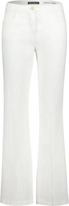 Betty Barclay Slim Fit Bootcut Jeans White Dames