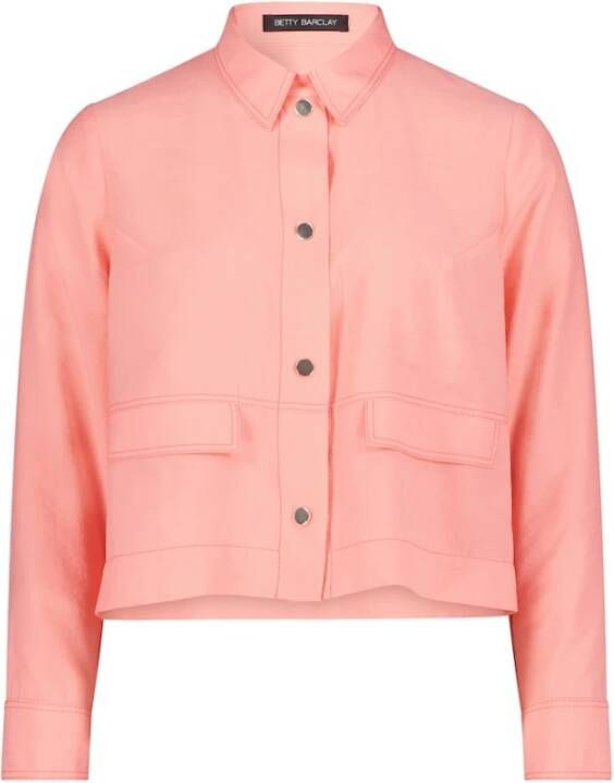 Betty Barclay Casual Zomerjas met Lange Mouwen Pink Dames