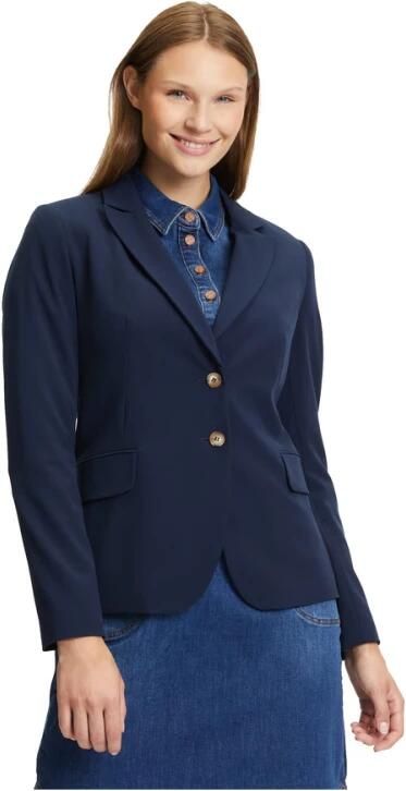 Betty & Co Klassieke Blazer Dames Blue Dames - Foto 4