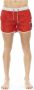 Bikkembergs Stijlvolle strandkleding shorts met opvallende print Red Heren - Thumbnail 1