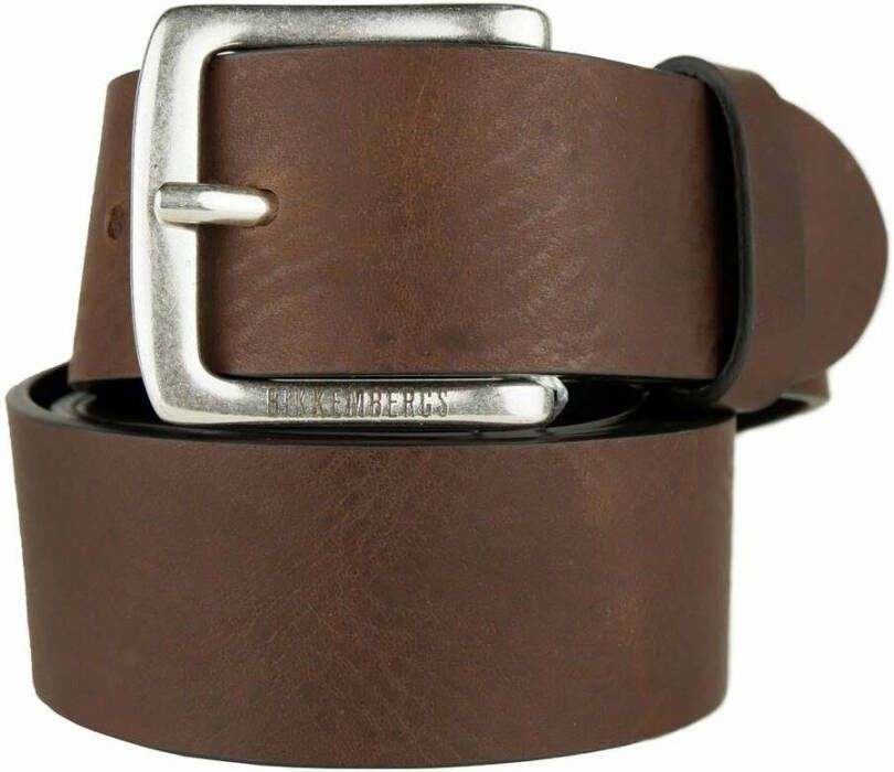 Bikkembergs Donkerbruine Leren Riem Brown Heren