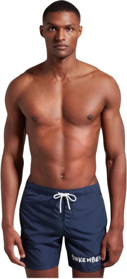 Bikkembergs Heren Trendy Navy Blauwe Zwembroek Blue Heren - Foto 4