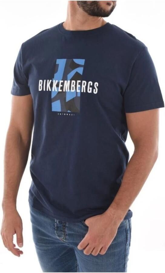 Bikkembergs Stijlvolle T-Shirt Collectie voor Mannen Blue Heren