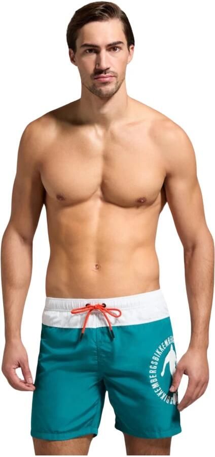 Bikkembergs Heren Boardshorts voor zomerse stijl Green Heren - Foto 3