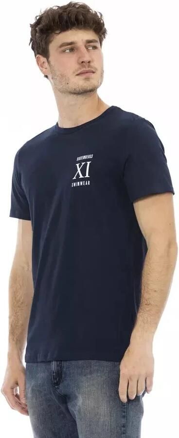 Bikkembergs Casual Heren T-shirt met Gedrukte Print Blue Heren - Foto 4