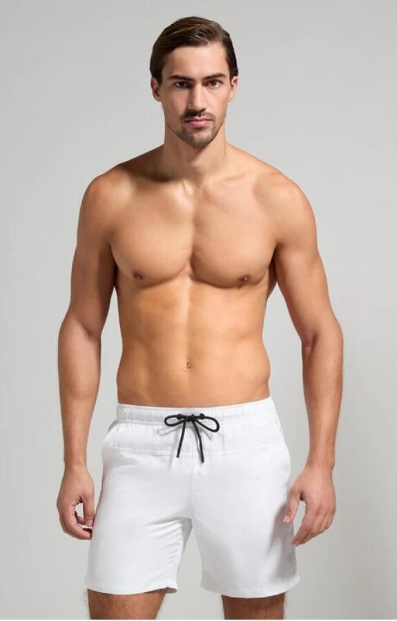 Bikkembergs Heren Zomer Boxer Zwemkleding Wit White Heren