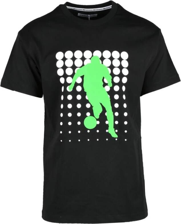 Bikkembergs Bordeaux T-Shirt voor Heren Black Heren