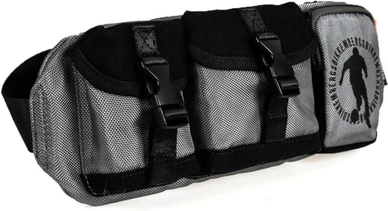 Bikkembergs Compacte Tas met Verstelbare Band en Meerdere Zakken Zwart Heren