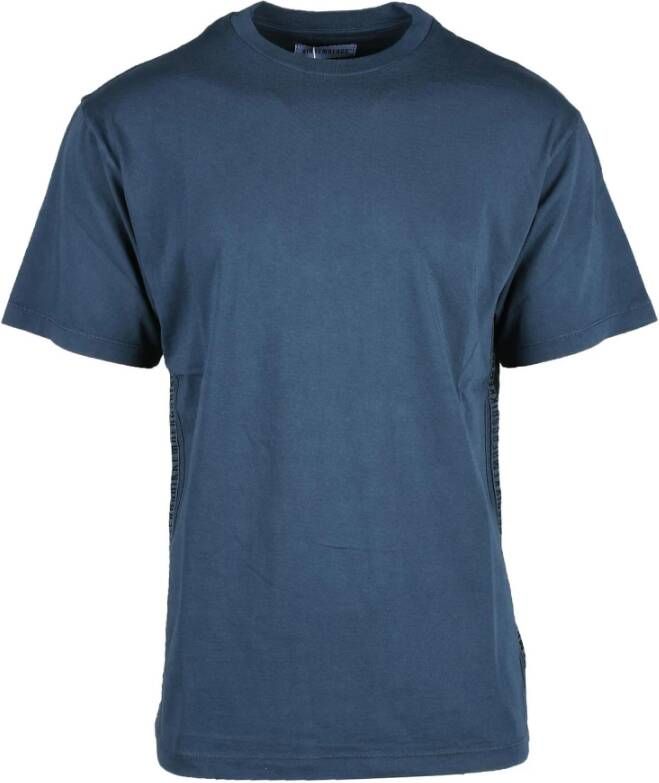 Bikkembergs Groene T-shirt voor heren Blauw Heren