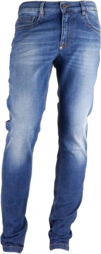 Bikkembergs Donkerblauwe Regular Fit Designer Jeans Blue Heren