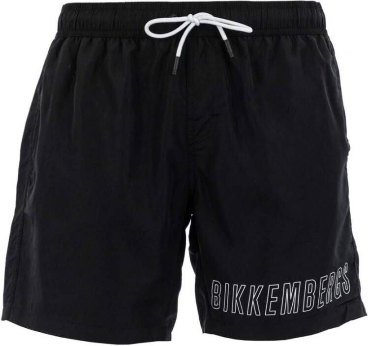 Bikkembergs Black Polyester Swimwear Black Heren